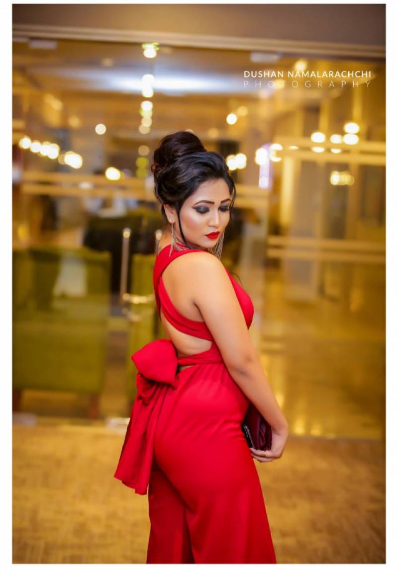 Rashini Kumarasiri In Red