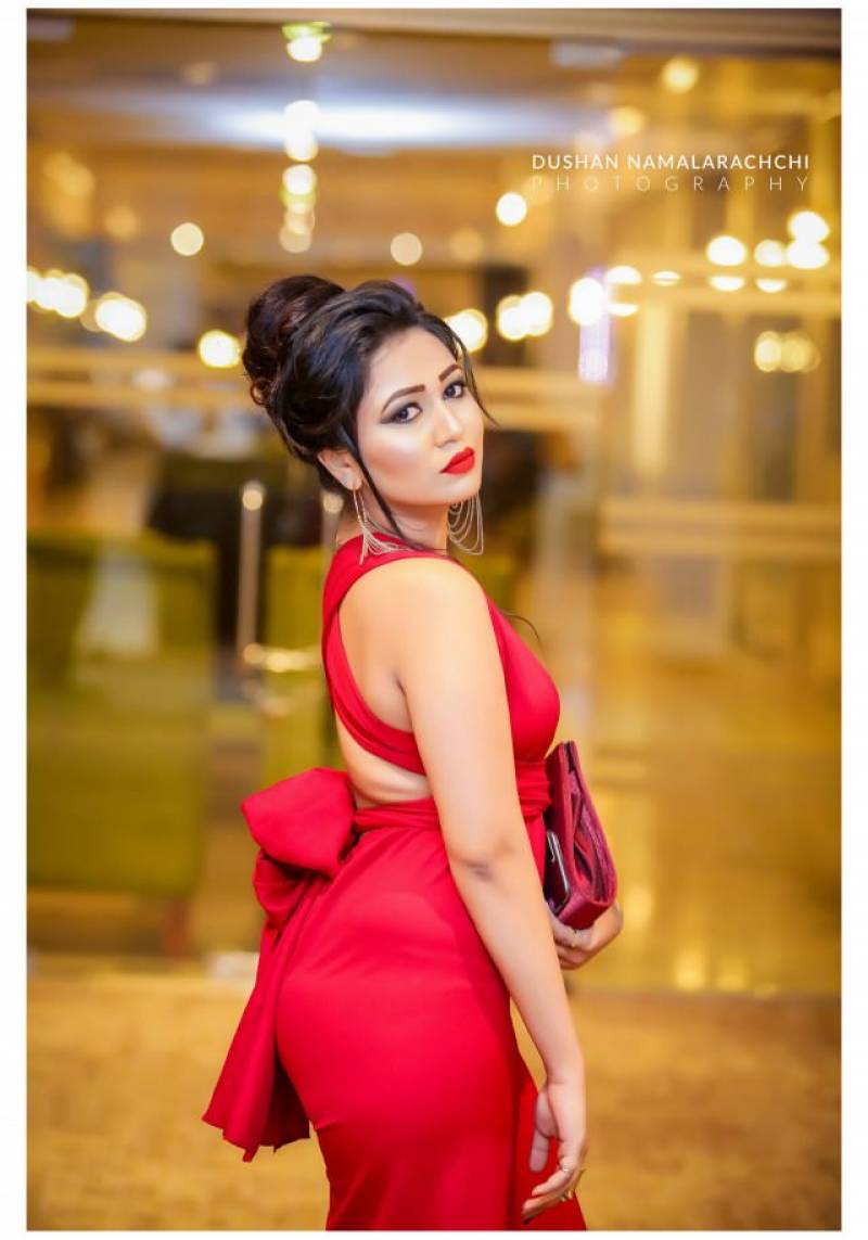 Rashini Kumarasiri In Red