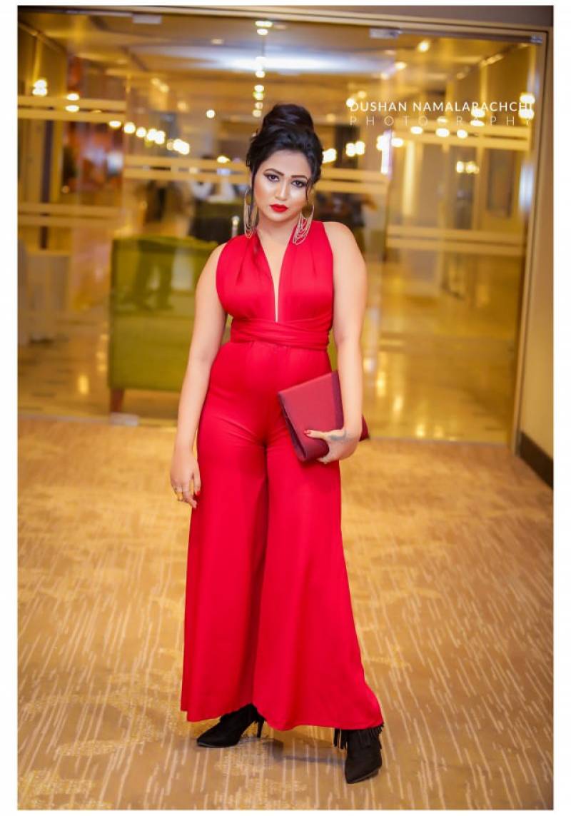 Rashini Kumarasiri In Red