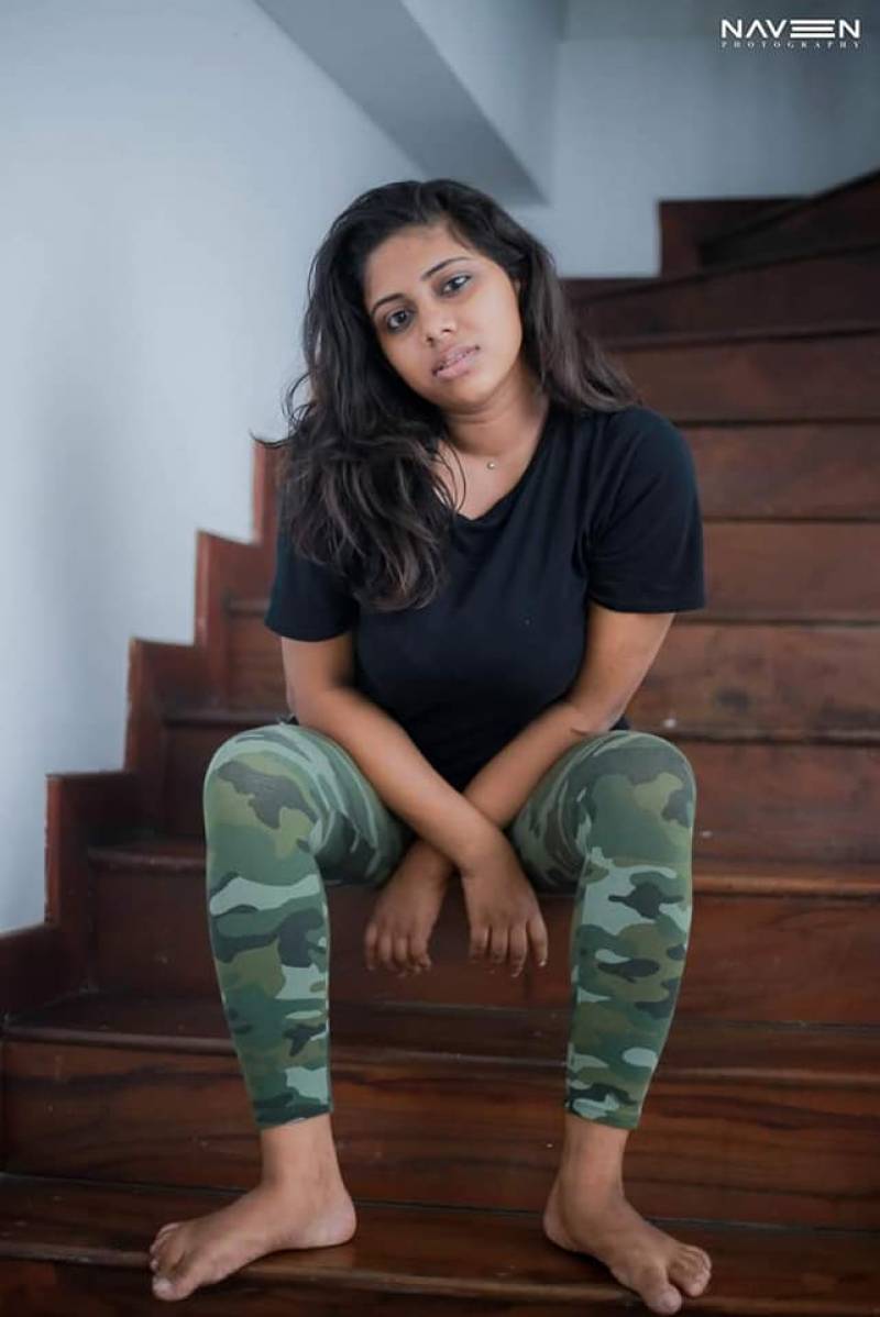 Wathsala Karunarathne In Tight Pants