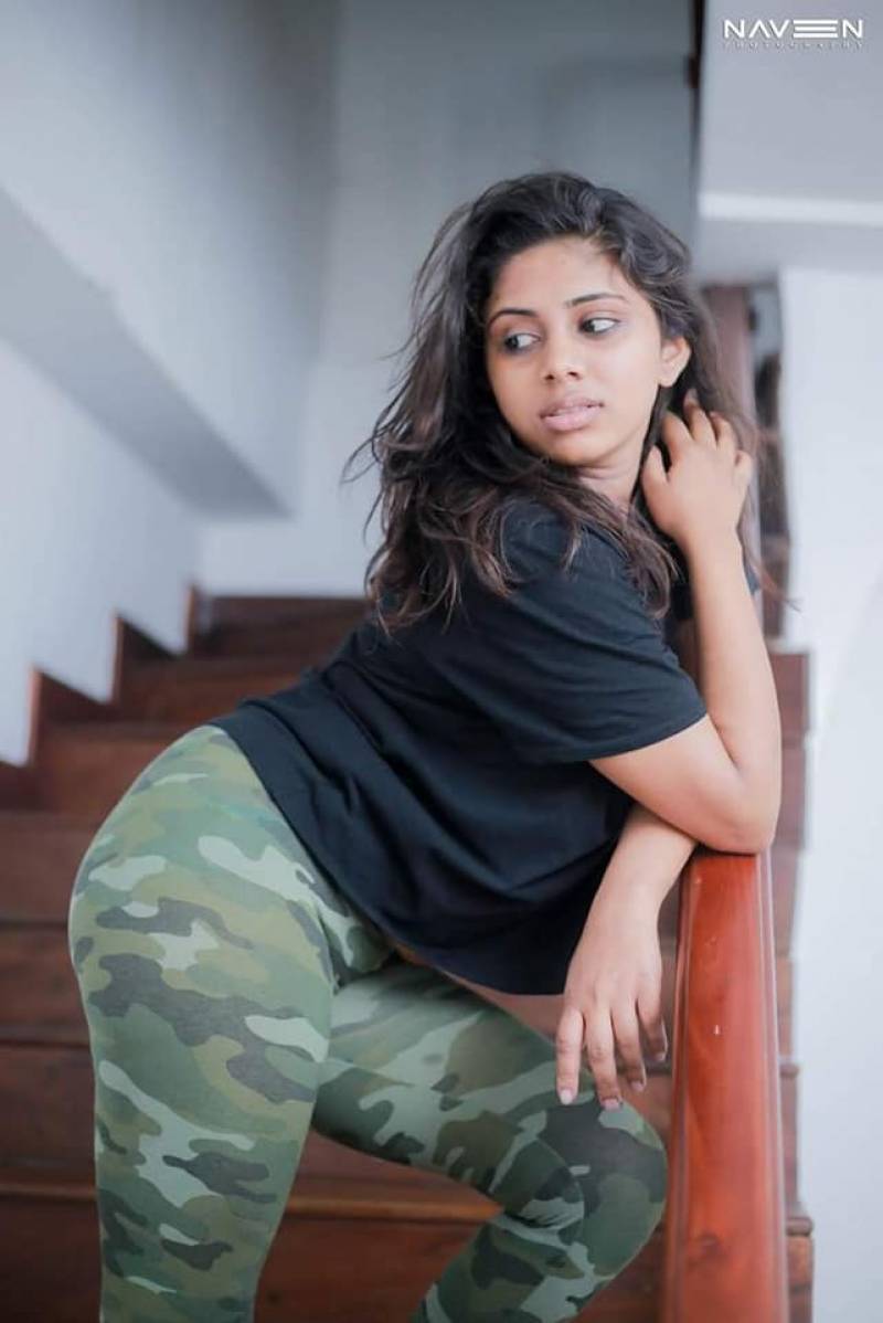 Wathsala Karunarathne In Tight Pants