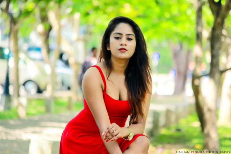 Shanu Singhasooriya Red Dress