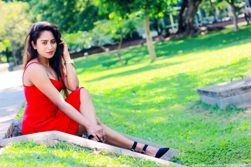 Shanu Singhasooriya Red Dress