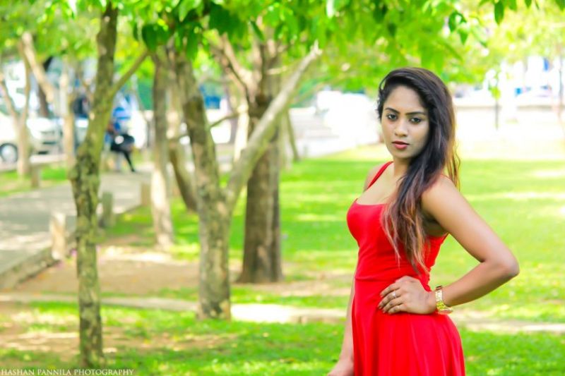 Shanu Singhasooriya Red Dress