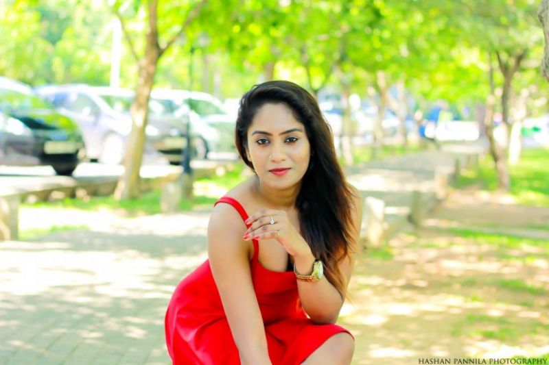 Shanu Singhasooriya Red Dress