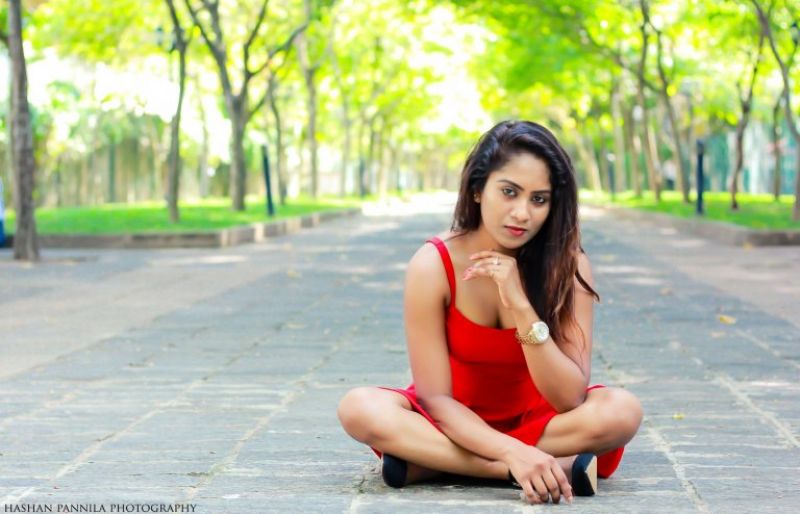 Shanu Singhasooriya Red Dress