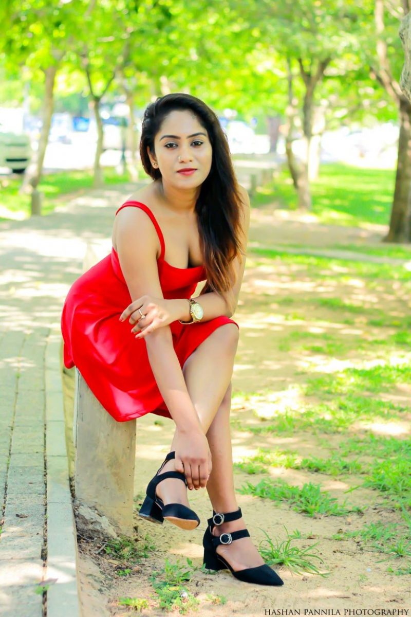 Shanu Singhasooriya Red Dress