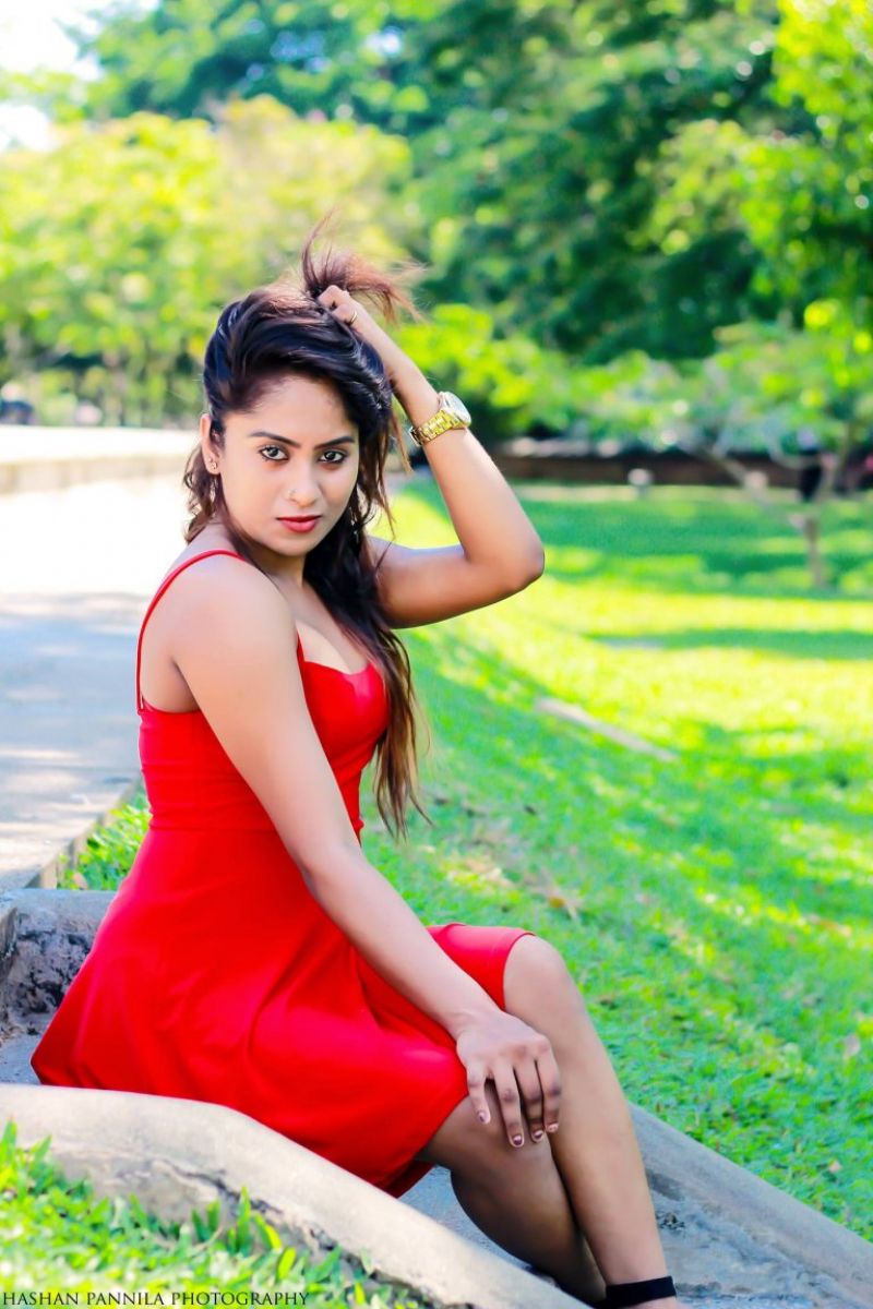 Shanu Singhasooriya Red Dress