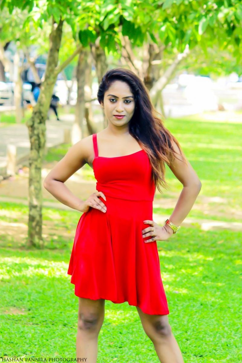 Shanu Singhasooriya Red Dress