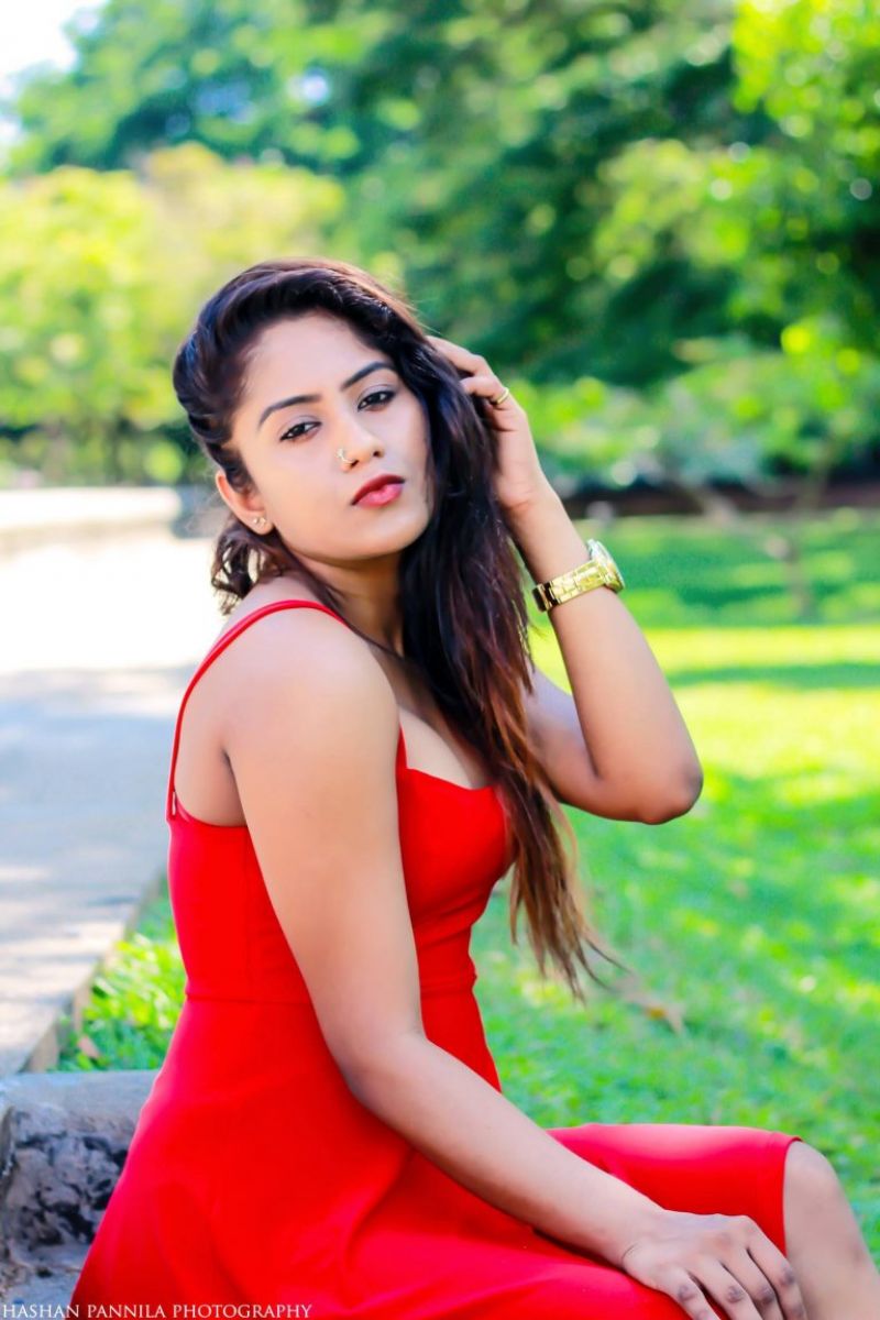 Shanu Singhasooriya Red Dress