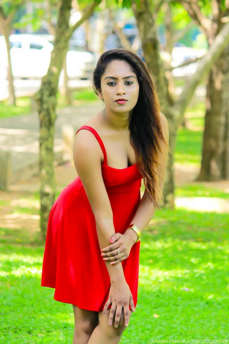 Shanu Singhasooriya Red Dress