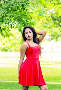 Shanu Singhasooriya Red Dress