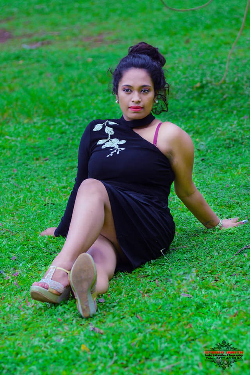 Nethu Bandara Black Dress