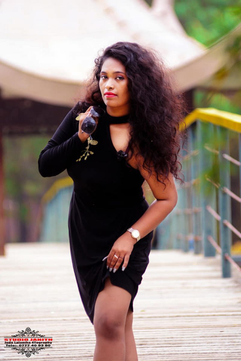 Nethu Bandara Black Dress