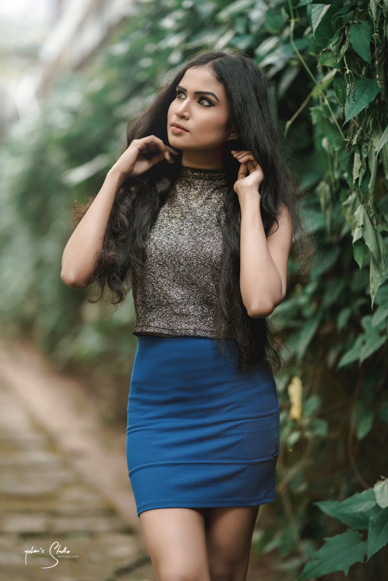 Poornima Videshika Hot Mini Skirt Clicks