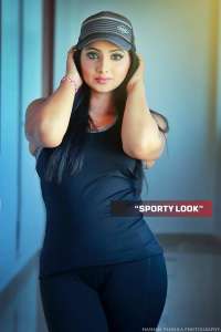 Jayani Weerasinghe Hot Black Pants