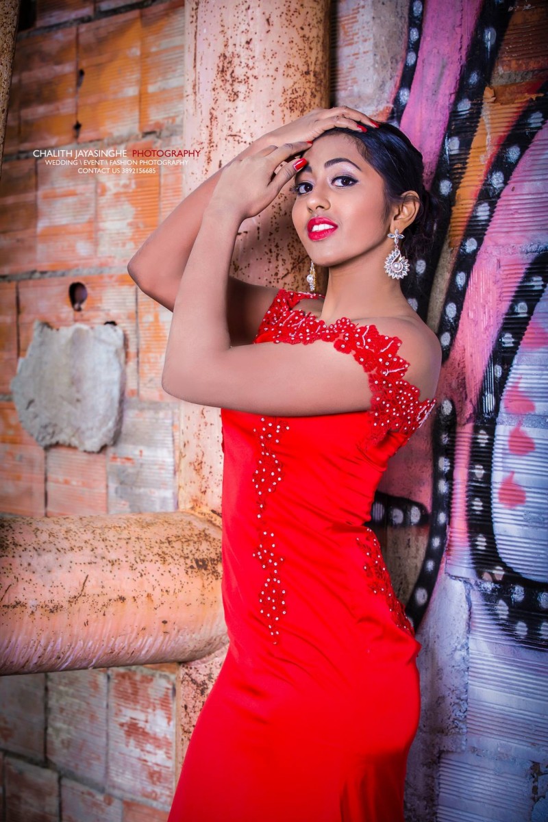 Tarushi Contrath Red Dress Shoot