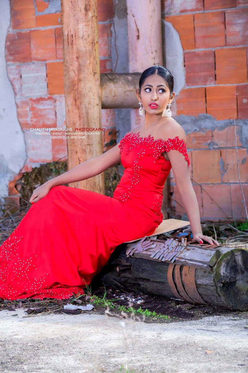 Tarushi Contrath Red Dress Shoot