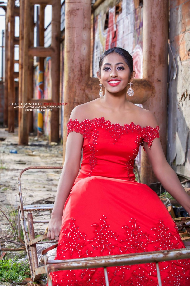 Tarushi Contrath Red Dress Shoot