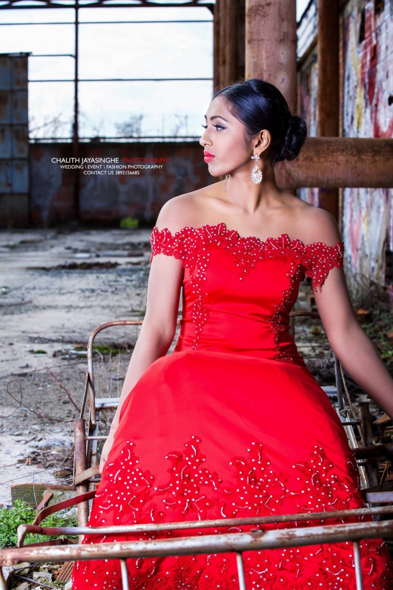 Tarushi Contrath Red Dress Shoot