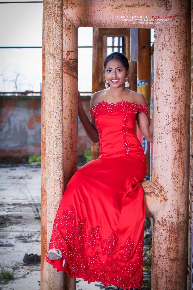 Tarushi Contrath Red Dress Shoot