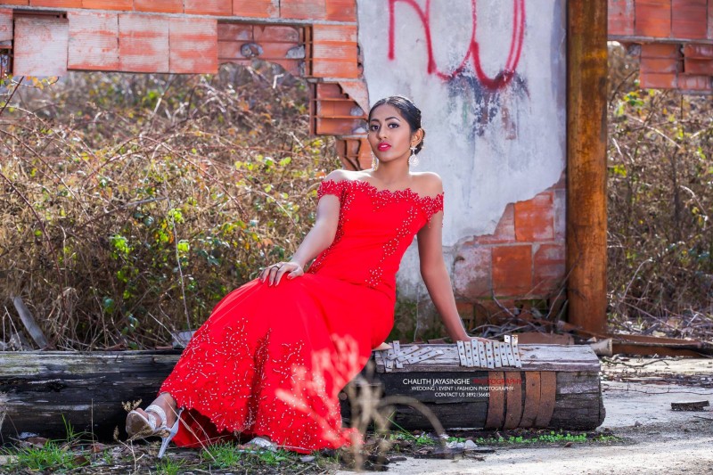 Tarushi Contrath Red Dress Shoot