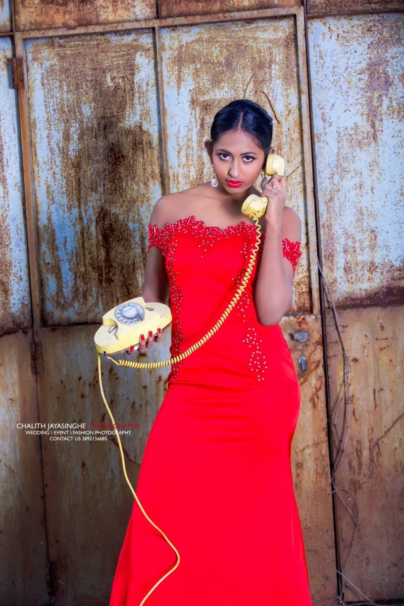 Tarushi Contrath Red Dress Shoot