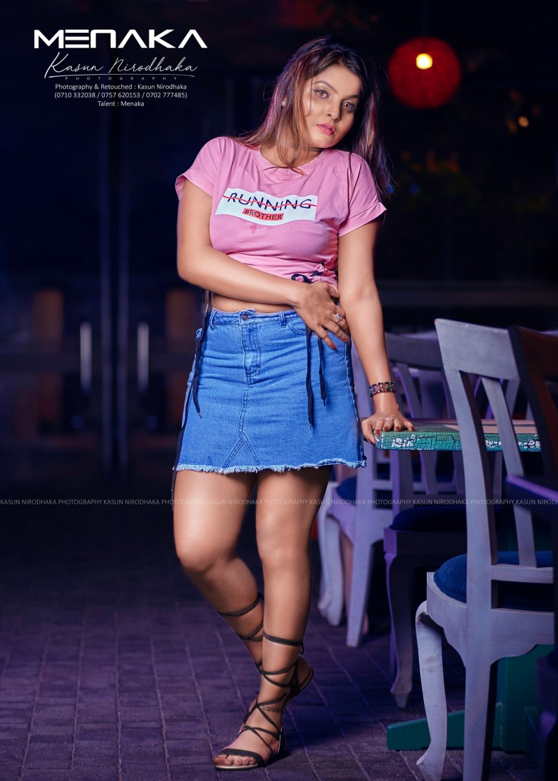 Menaka Denim Skirt Hot Clicks