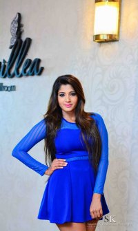 Thushi Lakmali Blue Dress Clicks