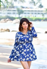 Sheha In Short Blue Dress