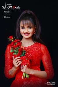 Amaya Adikari Hot Red Dress