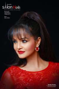 Amaya Adikari Hot Red Dress