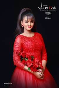 Amaya Adikari Hot Red Dress