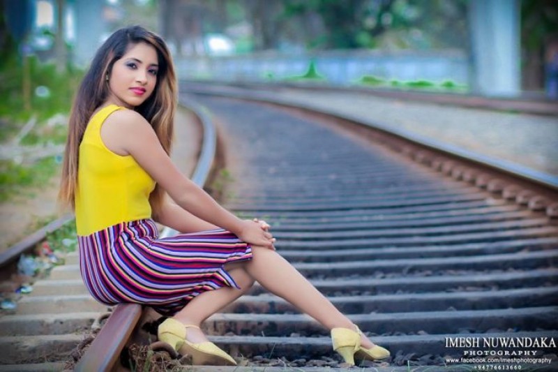 Chandima Fernando Sexy Skirt Shoot