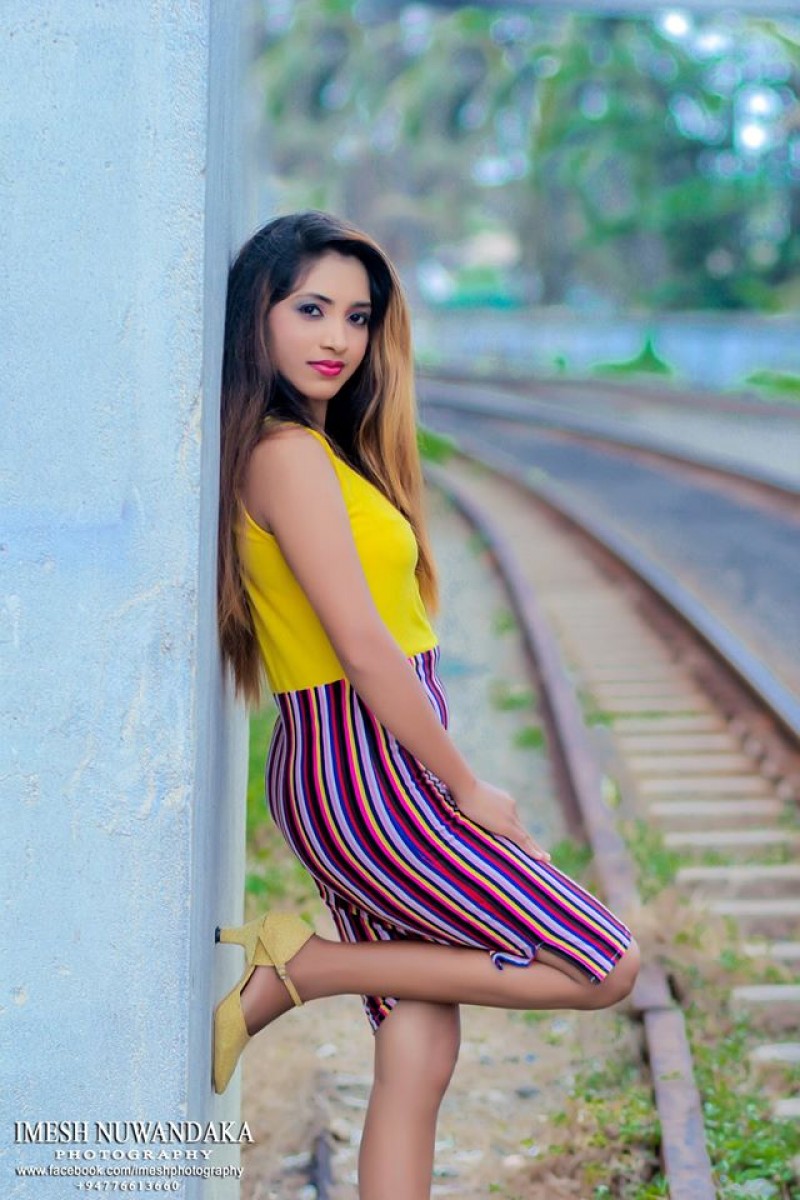 Chandima Fernando Sexy Skirt Shoot