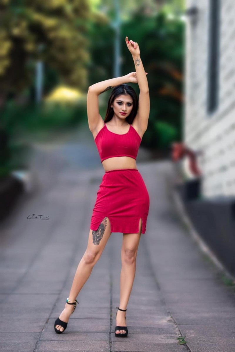 Pooja Vindy Red Dress