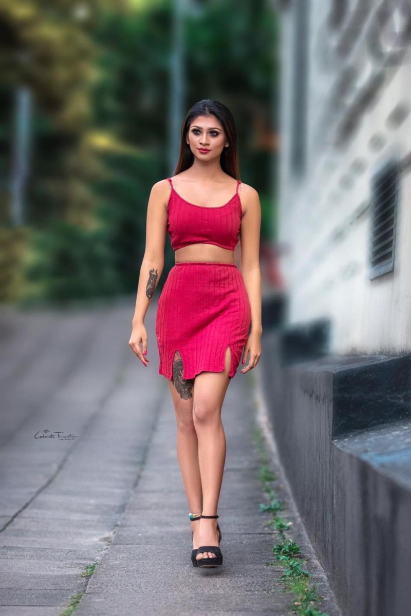 Pooja Vindy Red Dress