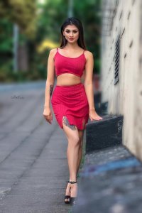 Pooja Vindy Red Dress