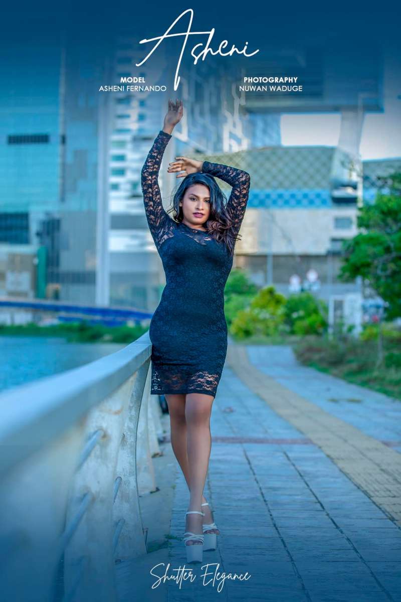 Ashi Fernando Black Dress