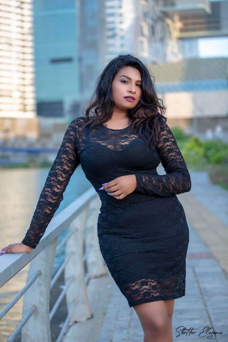 Ashi Fernando Black Dress