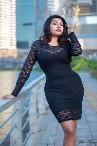 Ashi Fernando Black Dress