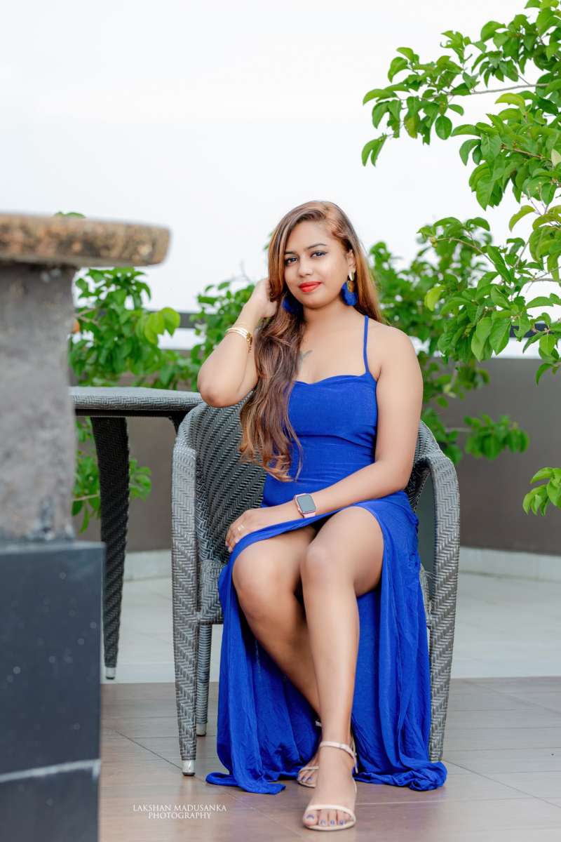 Onela Shekar Blue Dress