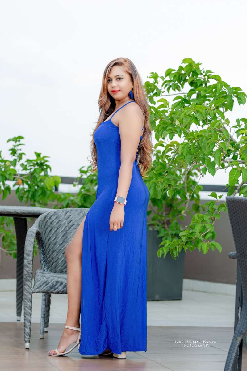 Onela Shekar Blue Dress