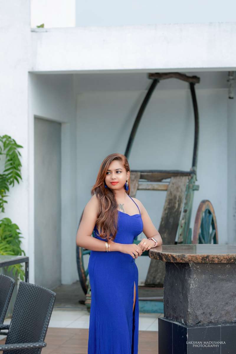 Onela Shekar Blue Dress