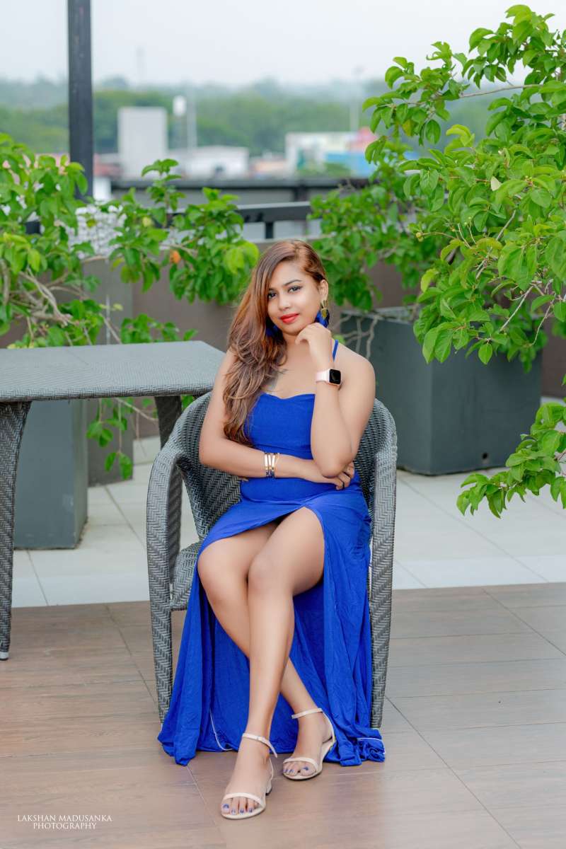 Onela Shekar Blue Dress