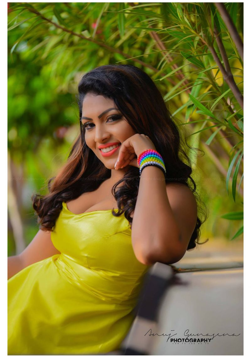 Gayathri Kanchanamali Yellow Mini Dress