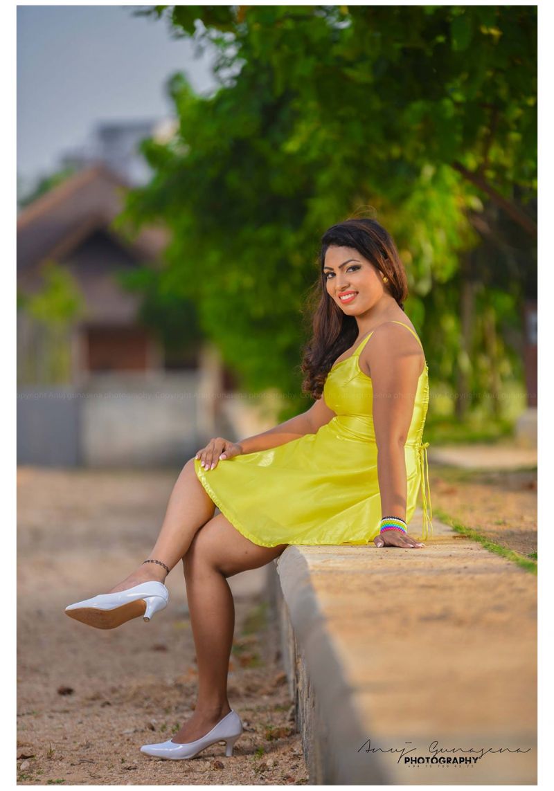 Gayathri Kanchanamali Yellow Mini Dress